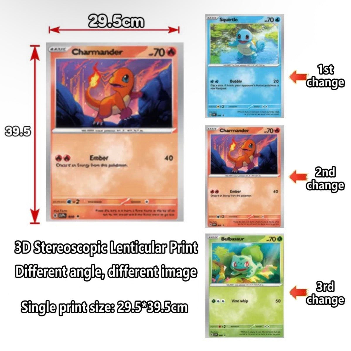 Pokémon: Starter Team Lenticular Poster