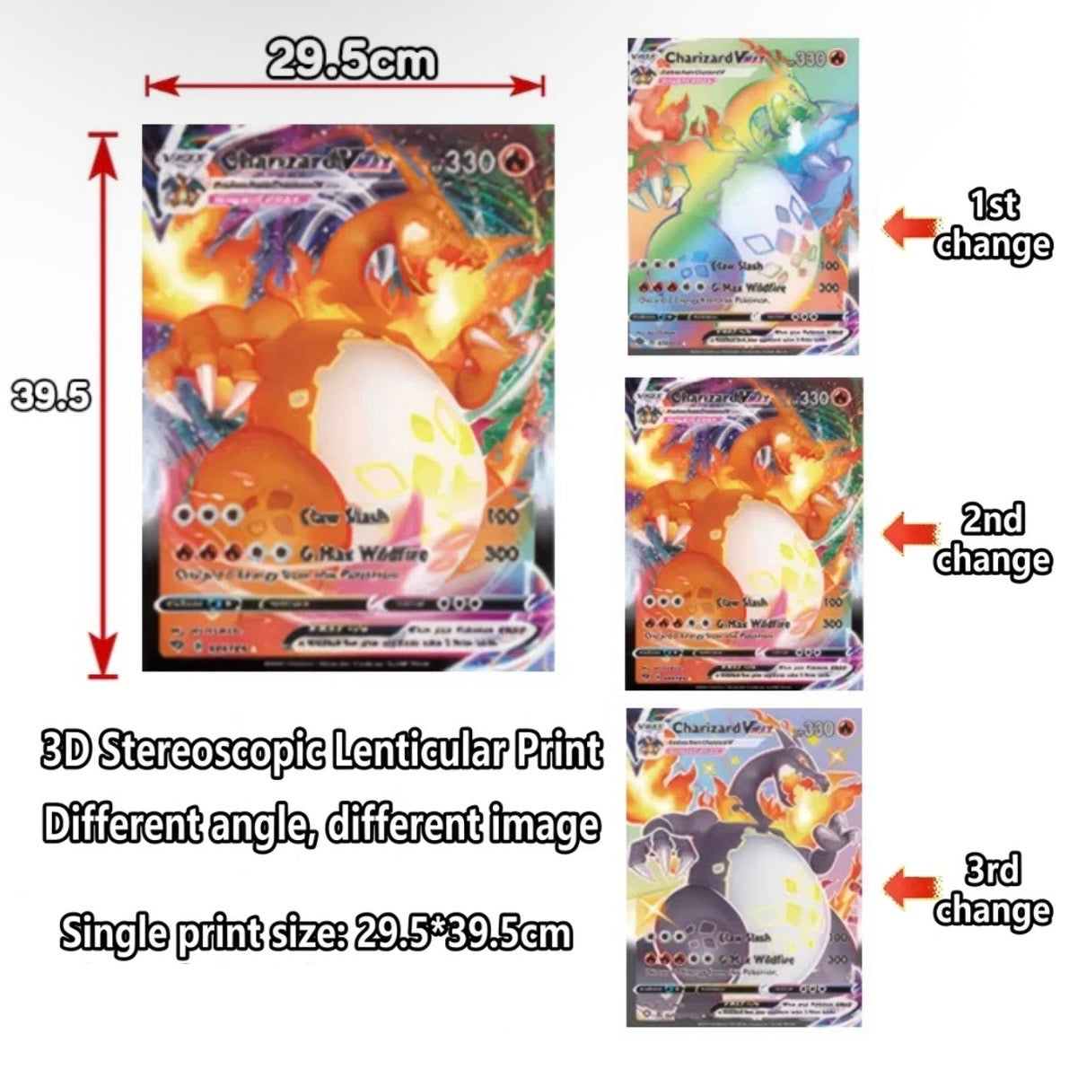 Pokémon: Charizard VMAX Lenticular Poster