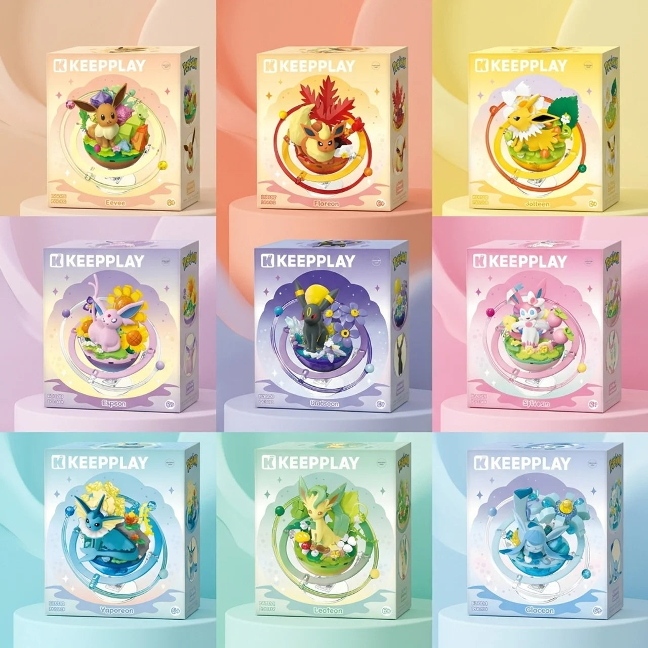 Pokémon: Eeveelution Planets Building Blocks